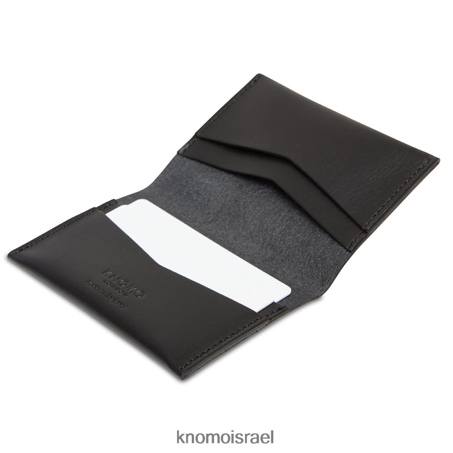 KNOMO מחזיק כרטיס עור מתקפל N8D0BR68 אוסף יער חדש שָׁחוֹר